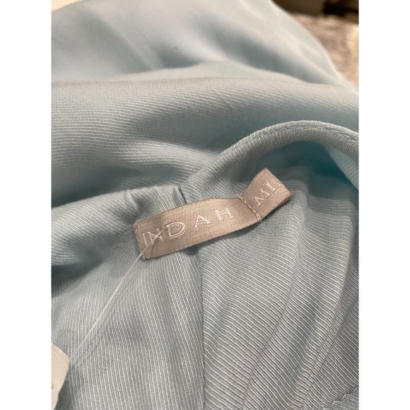 Indah Rain Simple Spaghetti Strap Maxi Dress in Ice Size M/L - Picture 9 of 10